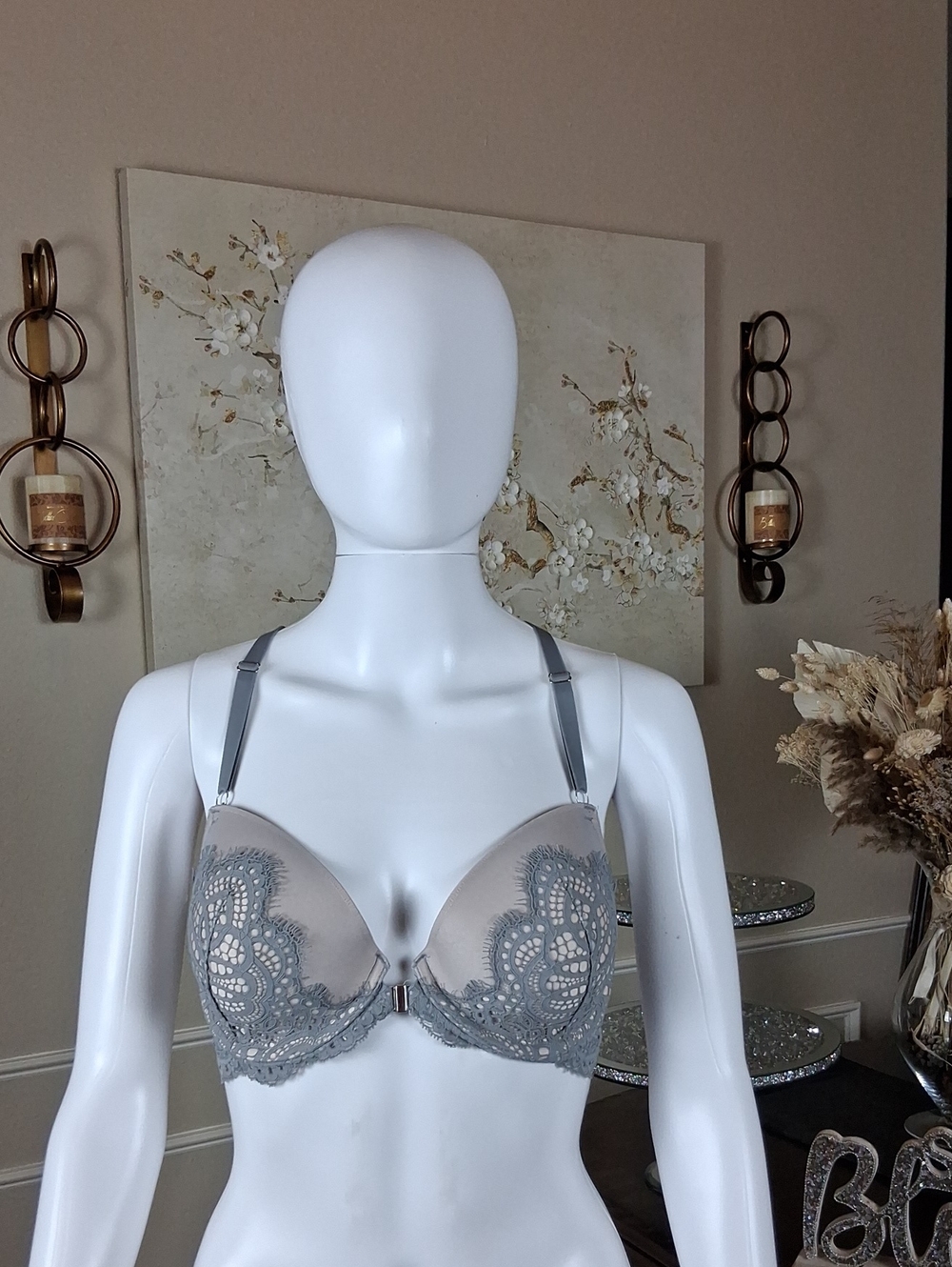 Victoria's Secret Dream Angels Collection Lace Overlay Racerback Bra 32DDD - Picture 4 of 16